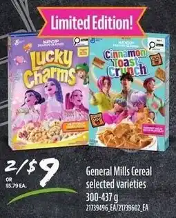 Loblaws General Mills Cereal selected varieties offer