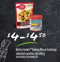 Loblaws Betty Crocker baking mix or frostings offer