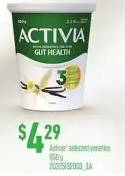 Loblaws Activia selected varieties offer