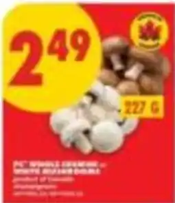 No Frills pc whole cream mushrooms offer