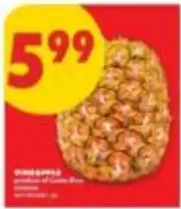 No Frills pineapple offer