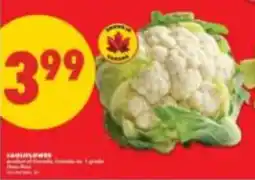 No Frills Cauliflower offer