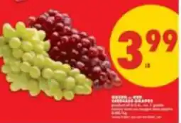 No Frills green red seedless grapes offer