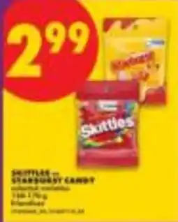 No Frills Skittles starburst candy offer