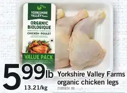 Loblaws Yorkshire Valley Farms organic chicken legs offer