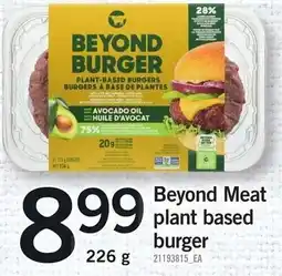 Loblaws Beyond Meat plant based burger offer
