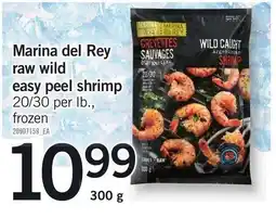 Loblaws Marina del Rey raw wild easy peel shrimp offer