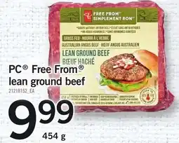 Loblaws PC Free From lean ground beef offer