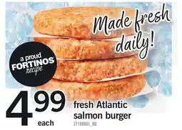 Loblaws fortinos fresh atlantic salmon burger offer