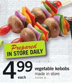 Loblaws vegetable kebobs offer