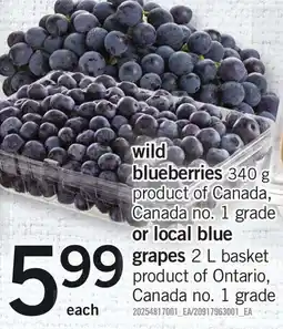 Loblaws wild blueberries offer