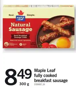 Loblaws Maple Leaf natural sausage offer
