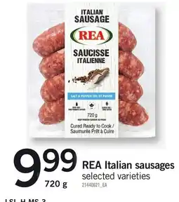 Loblaws Rea italian sausages offer