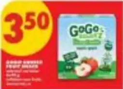 No Frills GoGo squeeZ fruit meals offer