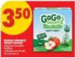 No Frills GoGo Squeez apple juice offer