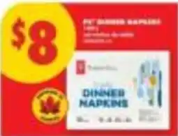 No Frills Dinner Napkins offer
