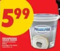 No Frills philadelphia cream cheese offer