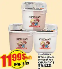 Btrust Supermarket CHAPMAN'S Crème glacée sélectionnée offer