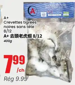 Btrust Supermarket A+ Crevettes tigrées noires sans tête offer