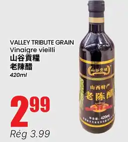 Btrust Supermarket VALLEY TRIBUTE GRAIN Vinaigre vieilli offer
