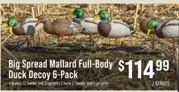 Cabela's Big Spread Mallard Full-Body Duck Decoy 6-Pack offer