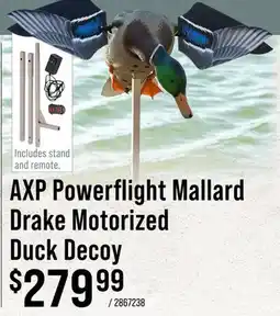 Cabela's AXP Powerflight Mallard Drake Motorized Duck Decoy offer
