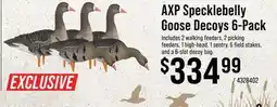 Cabela's AXP Specklebelly Goose Decoys 6-Pack offer