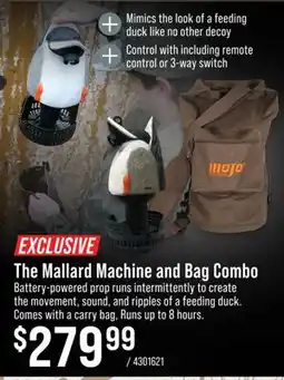 Cabela's The Mallard Machine and Bag Combo offer