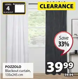 JYSK POZZOLO Blackout curtain offer