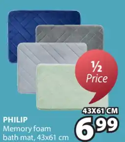 JYSK PHILIP Memory foam bath mat offer