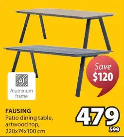 JYSK FAUSING Patio dining table offer