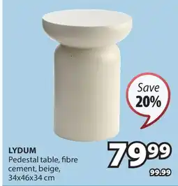 JYSK LYDUM Pedestal table offer