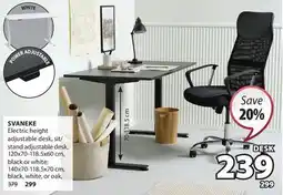 JYSK SVANEKE Electric height adjustable desk offer