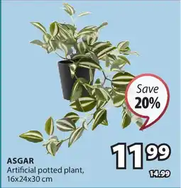 JYSK ASGAR Artificial potted plant offer