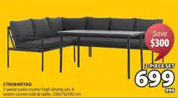 JYSK STROEMSTAD 2-piece patio corner high dining set offer