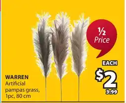 JYSK WARREN Artificial pampas grass offer