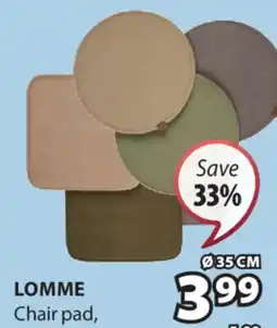 JYSK LOMME Chair pad offer