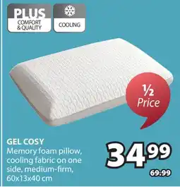 JYSK GEL COSY Memory foam pillow offer