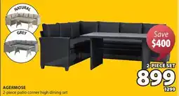 JYSK AGERMOSE 2-piece patio corner high dining set offer