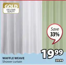 JYSK WAFFLE WEAVE Shower curtain offer