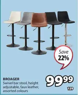 JYSK BROAGER Swivel bar stool offer
