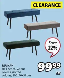 JYSK RJUKAN Hall bench offer