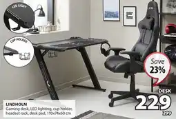 JYSK LINDHOLM Gaming desk offer
