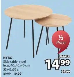 JYSK NYBO Side table, steel legs offer