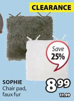 JYSK SOPHIE Chair pad, faux fur offer