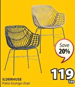 JYSK ILDERHUSE Patio lounge chair offer