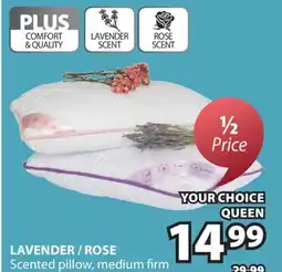 JYSK LAVENDER / ROSE Scented pillow, medium firm offer