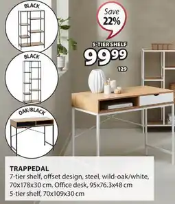 JYSK TRAPPEDAL 7-tier shelf offer