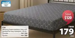 JYSK F20 Memory foam mattress offer