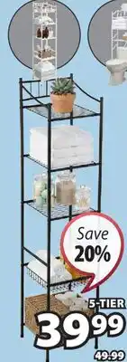 JYSK ALDEN 5-tier bathroom rack offer